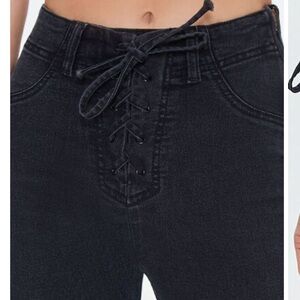 NWT Forever21 High-Rise Lace-Up Bootcut Jeans Women’s 31